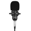 Media-Tech Mikrofon pojemnościowy, studyjny z zestawem akcesoriów STUDIO AND STREAMING MICROPHONE MT397S (Srebrny)
